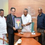 ഫ്രഞ്ച് അംബാസിഡര്‍ തിയെറി മതൗ മുഖ്യമന്ത്രിയുമായി കൂടിക്കാഴ്ച നടത്തി