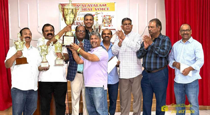 മലയാളം ഗ്ലോബല് വോയ്സ്-കേരള സെന്റര് 56 കാര്ഡ് ഗെയിംസ് 2025: ന്യൂയോര്ക്ക് ടീം വിജയികള്
