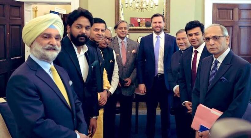 ശശി തരൂരിന്റെ നേതൃത്വത്തിലുള്ള ബഹുകക്ഷി പാർലമെന്ററി സംഘത്തിന്റെ അമേരിക്കൻ സന്ദർശനം അവസാനിച്ചു