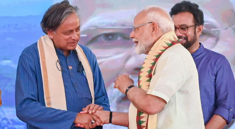 മോദിയെ സ്തുതിക്കുന്ന തരൂരിന്റെ ലേഖനം ഷെയര്‍ ചെയ്ത് പ്രധാനമന്ത്രിയുടെ ഓഫീസ്‌