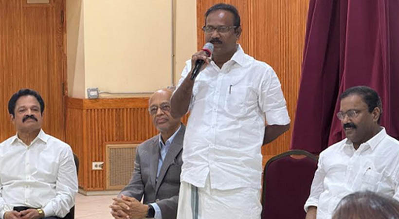 ഇന്ത്യന് ഓവര്സീസ് കോണ്ഗ്രസ് ഷിക്കാഗോ മുഖാമുഖം പരിപാടിയില് വി.പി സജീന്ദ്രന്