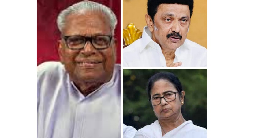 കേരള രാഷ്ട്രീയ മനസ്സാക്ഷിയിൽ ആഴത്തിൽ പതിഞ്ഞ വിപ്ലവ പാരമ്പര്യം, വിഎസ് ഓർമയിൽ   സ്റ്റാലിനും മമതയും