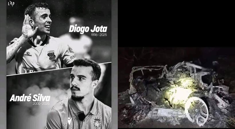 ലംബോർഗിനി അപകടം, വിവാഹം കഴിച്ച് രണ്ടാഴ്ചക്കുള്ളിൽ ലിവർപൂൾ ഫുട്ബോൾ താരം ഡിയോഗോ ജോട്ടക്കും സഹോദരനും ദാരുണാന്ത്യം