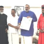 കന്യാസ്ത്രീകളുടെ മോചനത്തിന് നന്ദി; ബിജെപി ഓഫീസില്‍ കേക്കുമായി ക്രൈസ്തവ നേതാക്കള്‍