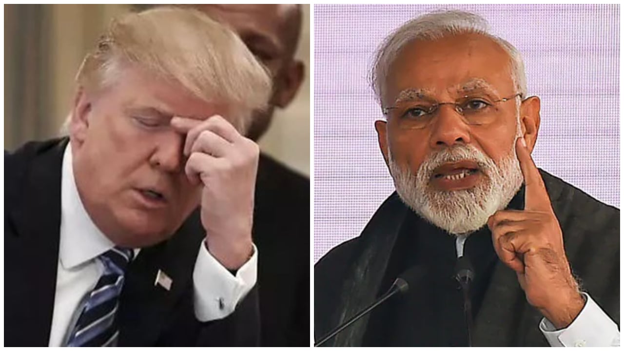 ട്രംപിന്‍റെ ഭീഷണിയോട് കടുപ്പിച്ച് ഇന്ത്യ, രാജ്നാഥ് സിംഗിന്‍റെ അമേരിക്കൻ യാത്ര റദ്ദാക്കി; പ്രതിരോധ ഇടപാടുകളിൽ ചിലത് നിർത്തിവച്ചേക്കുമെന്ന് റിപ്പോർട്ട്
