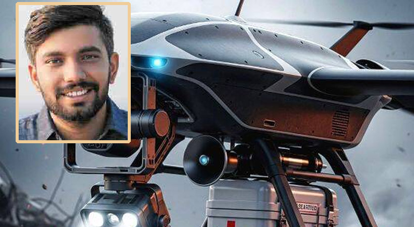 ദുരന്തമുഖങ്ങളിൽ സ്വയം പ്രവർത്തിച്ച് രക്ഷാപ്രവർത്തനം; എ.ഐ. ഡ്രോണുമായി മലയാളി ഗവേഷകൻ