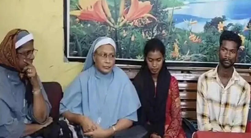 മതപരിവർത്തനം ഉണ്ടായിട്ടില്ല; ബജ്റംഗ് ദൾ നേതാക്കൾ പൂട്ടിയിട്ട് മർദിച്ചു ,ബലാത്സംഗം ചെയ്യുമെന്ന് ഭീഷണിപ്പെടുത്തി എന്ന് കന്യാസ്ത്രീകൾക്കൊപ്പമുണ്ടായിരുന്ന പെൺകുട്ടികൾ