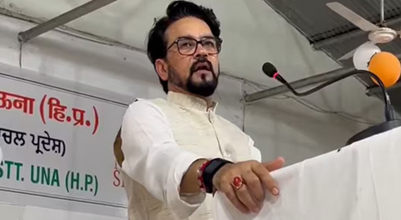 ‘ആദ്യ ബഹിരാകാശ യാത്ര നടത്തിയതു ഹനുമാന്ജി’; അനുരാഗ് ഠാകൂരിന്റെ മറുപടി വിവാദത്തിൽ