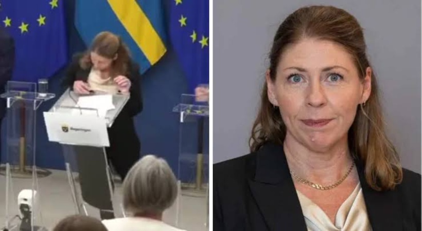 ചുമതലയേറ്റതിന് പിന്നാലെ നടത്തിയ വാര്ത്താസമ്മേളനത്തിനിടെ കുഴഞ്ഞുവീണ് വനിതാമന്ത്രി