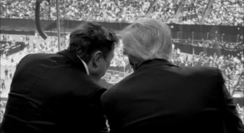 നീണ്ട ഇടവേളയ്ക്കു ശേഷം ട്രംപും ഇലോൺ മസ്കും  കണ്ടുമുട്ടി: ഇരുവരും ഒന്നിച്ച് കണ്ടുമുട്ടിയത് ചാർലി കിർക്കിന്റെ അനുസ്മരണ ചടങ്ങിൽ