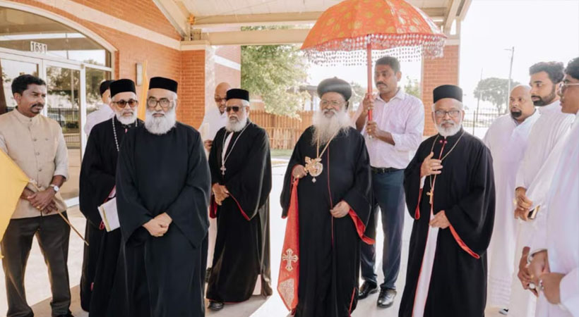 കാതോലിക്കാ ബാവായ്ക്ക് ഇർവിങ് സെന്റ് ജോർജ് ഓർത്തഡോക്സ് ദേവാലയത്തിൽ സ്വീകരണം