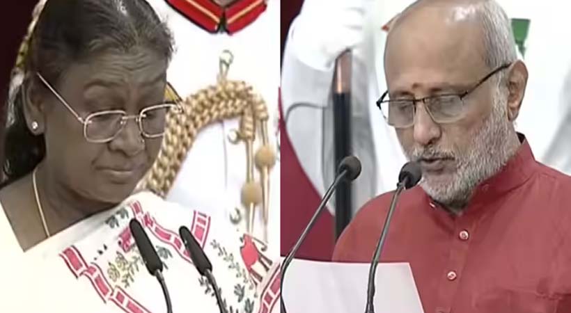 സി.പി രാധാകൃഷ്ണന്‍ ഉപരാഷ്ട്രപതിയായി സത്യപ്രതിജ്ഞ ചെയ്തു
