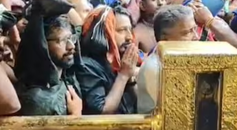 അയ്യപ്പനെ തൊഴുത് രാഹുല് മാങ്കൂട്ടത്തില്;മണ്ഡലത്തില് സജീവമാകുമെന്ന് സൂചന