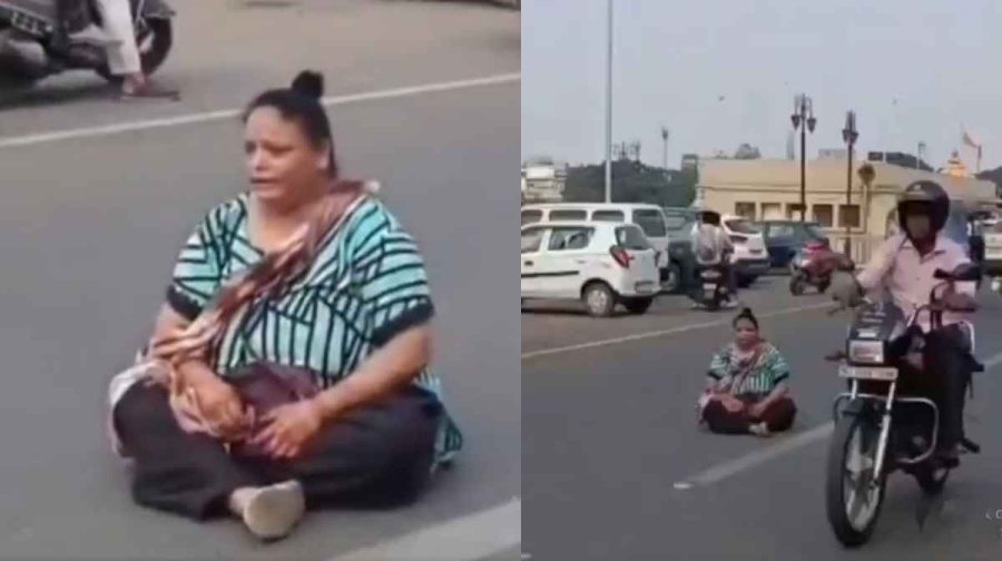 പാനിപൂരിയുടെ എണ്ണം കുറഞ്ഞു; റോഡിലിരുന്ന് അലറിക്കരഞ്ഞ് യുവതിയുടെ പ്രതിഷേധം