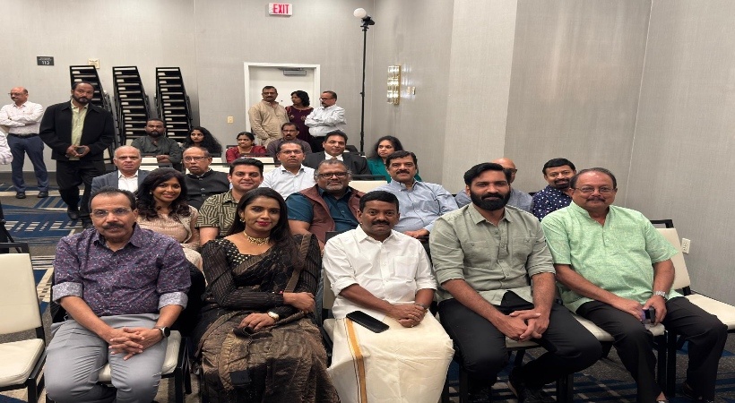 നാട് വിട്ടപ്പോൾ ഭിന്നത മറന്നു, ഐക്യം കൈവന്നു: ഇന്ത്യ പ്രസ് ക്ലബ് സമ്മേളനത്തിൽ വി.കെ. ശ്രീകണ്ഠൻ എംപി