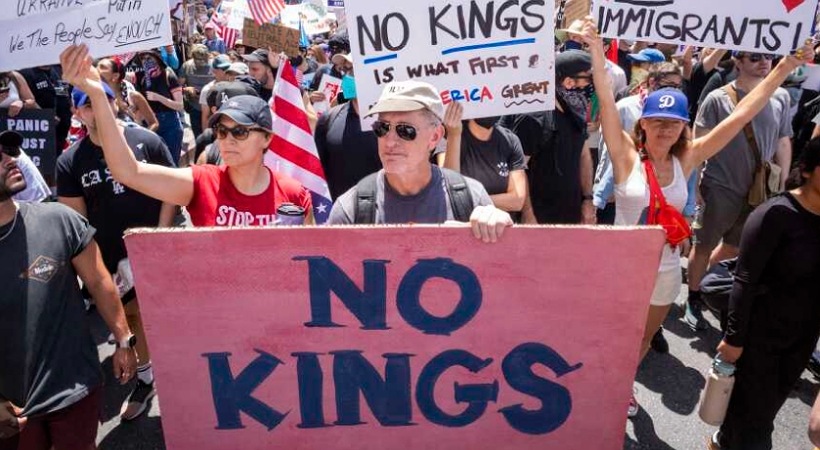 ‘ട്രംപ് രാജാവല്ല, സ്വേച്ഛാധിപതി’, യുഎസിൽ 2700 കേന്ദ്രങ്ങളിൽ ‘നോ കിങ്സ്’ പ്രതിഷേധം, നേരിടാൻ സൈന്യത്തെ വിന്യസിച്ച് ട്രംപ് ഭരണകൂടം