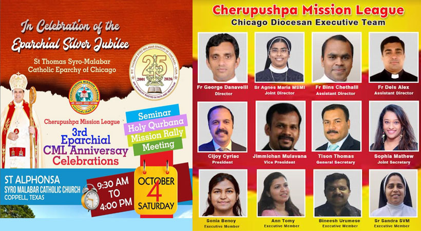 ഷംഷാബാദ് രൂപതക്കുവേണ്ടി പുതിയ ദേവാലയം നിർമ്മിച്ച് നൽകാൻ കുഞ്ഞു മിഷനറിമാർ; മിഷൻ ലീഗ് മൂന്നാം രൂപതാതല സമ്മേളനം ശനിയാഴ്ച കൊപ്പേലിൽ