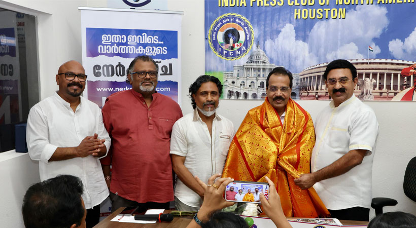 മാധ്യമ കുലപതി ജോണി ലൂക്കോസിന് ഐ.പി.സി.എന്.എ ഹൂസ്റ്റണ് ചാപ്റ്ററിന്റെ ഊഷ്മള സ്വീകരണം