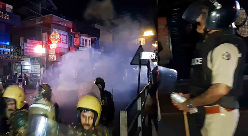 പേരാമ്പ്രയില്‍ സംഘര്‍ഷത്തിനിടെ സ്‌ഫോടക വസ്തു എറിഞ്ഞത് പോലീസ് നിന്ന ഭാഗത്തുനിന്നെന്ന്; വീഡിയോ ദൃശ്യങ്ങള്‍ പുറത്തുവിട്ട് കോണ്‍ഗ്രസ്