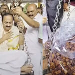 തെരഞ്ഞെടുപ്പിൽ വിജയിക്കാൻ പ്രവർത്തകരുടെ നേർച്ച; 8000 ഉണ്ണിയപ്പം കൊണ്ട് വി.ഡി.സതീശന് തുലാഭാരം