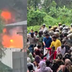 കോഴിക്കോട് താമരശ്ശേരിയിലെ അറവു മാലിന്യ സംസ്‌കരണ കേന്ദ്രത്തിനെതിരെ സംഘർഷം; 13 വാഹനങ്ങൾ കത്തിനശിച്ചു, നിരവധി പേർക്ക് പരിക്ക്