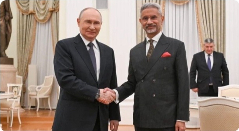 റഷ്യൻ പ്രസിഡന്റ് വ്ളാഡിമർ പുടിനുമായി കൂടിക്കാഴ്ച്ച നടത്തി വിദേശകാര്യ മന്ത്രി ജയ്ശങ്കർ