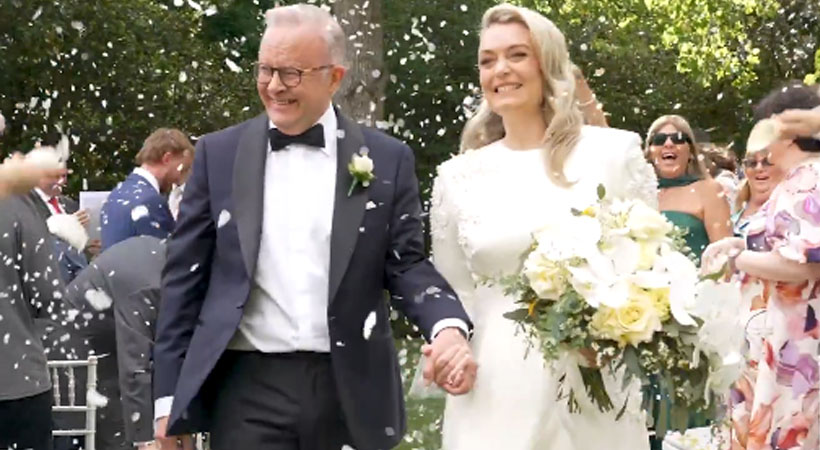 ഓസ്‌ട്രേലിയന്‍ പ്രധാനമന്ത്രി ആന്തണി അല്‍ബനീസ് വിവാഹിതനായി