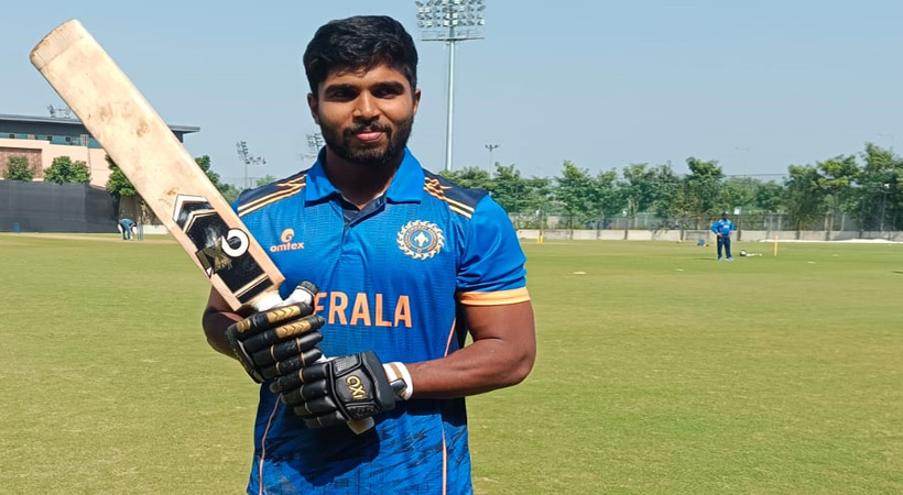 അണ്ടര്‍ 23 ഏകദിന ടൂര്‍ണമെന്റില്‍ ഹരിയാനയ്‌ക്കെതിരേ കേരളത്തിന് കൂറ്റന്‍ ജയം