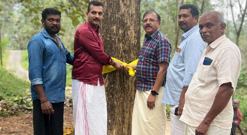 ഹ്യൂസ്റ്റൺ ഗുരുവായൂരപ്പൻ ക്ഷേത്രത്തിന്റെ ദ്വജസ്ഥംഭത്തിനായുള്ള തേക്ക് മരം മുറിക്കൽ ചടങ്ങ് ഡിസംബർ 5 ന്