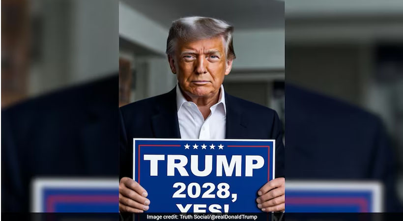 ‘ട്രംപ് 2028’ പ്രസിഡന്റ് പദത്തില്‍ മൂന്നാമൂഴം ചര്‍ച്ചയാക്കി സോഷ്യല്‍ മീഡിയയില്‍ പങ്കുവെച്ച ‘ട്രംപ്ലിക്കന്‍’ എഐ ചിത്രം