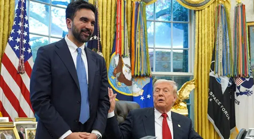 ‘കമ്യൂണിസ്റ്റ്’ മംദാനിയുമായി വൈറ്റ് ഹൗസില്‍ ചർച്ച;  ഞെട്ടിച്ച് ട്രംപ്, മംദാനിക്ക് പ്രശംസ, ‘ഞാന്‍ അദ്ദേഹത്തെ പ്രോത്സാഹിപ്പിക്കും’ എന്ന് ഉറപ്പും