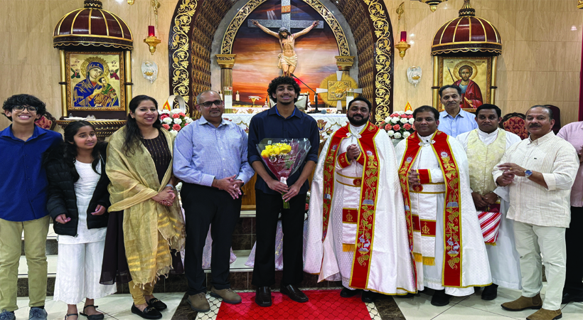 യു.എസ്.എ U-17 വോളിബോള്‍ താരം ഷോണ്‍ അറക്കപ്പറമ്പിലിനെ ചിക്കാഗോ സെന്റ് മേരീസ് ഇടവക ആദരിച്ചു