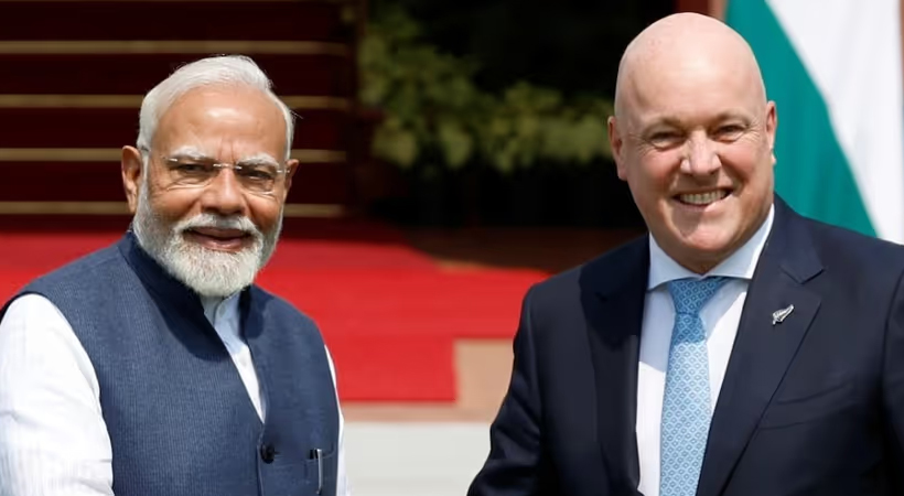 ന്യൂസിലാന്‍ഡ് പ്രധാനമന്ത്രി ഇന്ത്യയുമായി സ്വതന്ത്ര വ്യാപാര കരാര്‍ ഒപ്പുവെച്ച് മണിക്കൂറുകള്‍ക്കുള്ളില്‍ എതിര്‍പ്പുമായി വിദേശകാര്യമന്ത്രി രംഗത്ത്