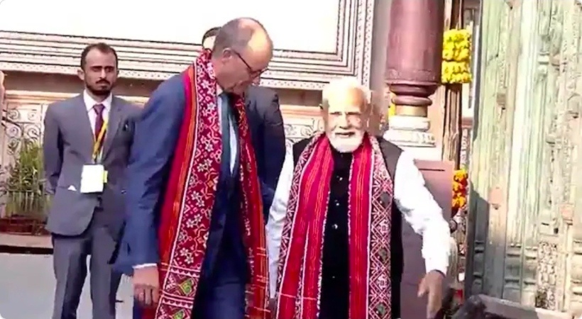 രണ്ടു ദിവസത്തെ സന്ദർശനത്തിനായി ജർമ്മൻ ചാൻസലർ ഫ്രെഡറിക് മെർസ് ഇന്ത്യയിലെത്തി