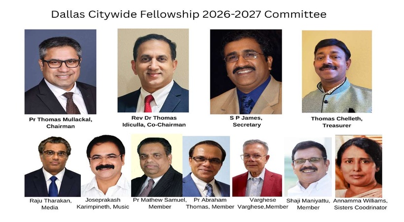 ഡാളസ് സിറ്റി-വൈഡ് ഫെലോഷിപ്പിന് നവനേതൃത്വം