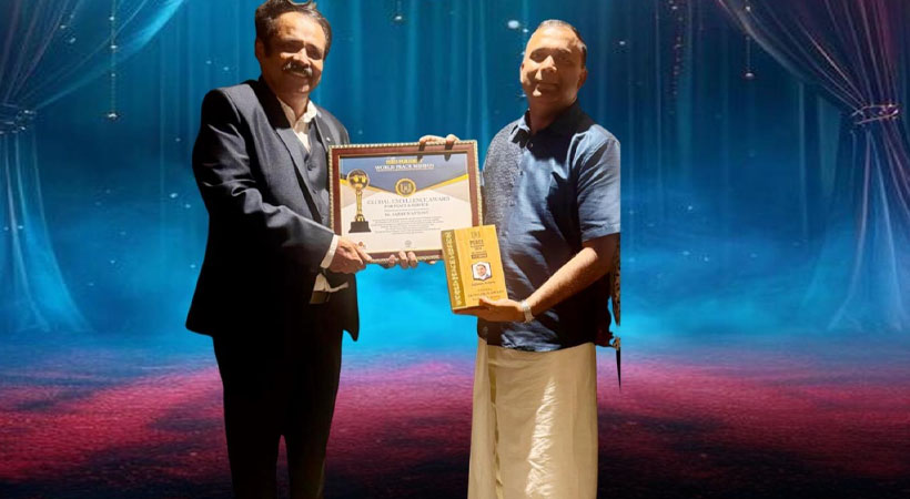 വേൾഡ് പീസ് മിഷൻ്റെ മികച്ച സാമൂഹിക പ്രവർത്തകനുള്ള ഗ്ലോബൽ എക്സലെൻസ് അവാർഡ് ഫൊക്കാന പ്രസിഡൻ്റ് സജിമോൻ ആന്റണിക്ക്