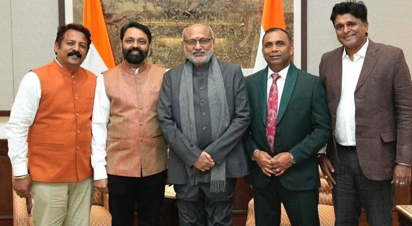 ഇന്ത്യയുടെ ഉപരാഷ്ട്രപതി സി. പി. രാധാകൃഷ്ണനുമായി ഫൊക്കാന പ്രസിഡന്റ് സജിമോൻ ആന്റണി കൂടികാഴ്ച നടത്തി