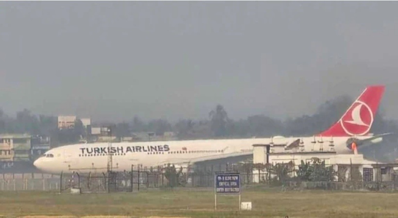 എന്‍ജിനു തീപിടിച്ചു: ടര്‍ക്കിഷ് വിമാനം കൊല്‍ക്കത്തയില്‍ അടിയന്തിര ലാന്‍ഡിംഗ് നടത്തി