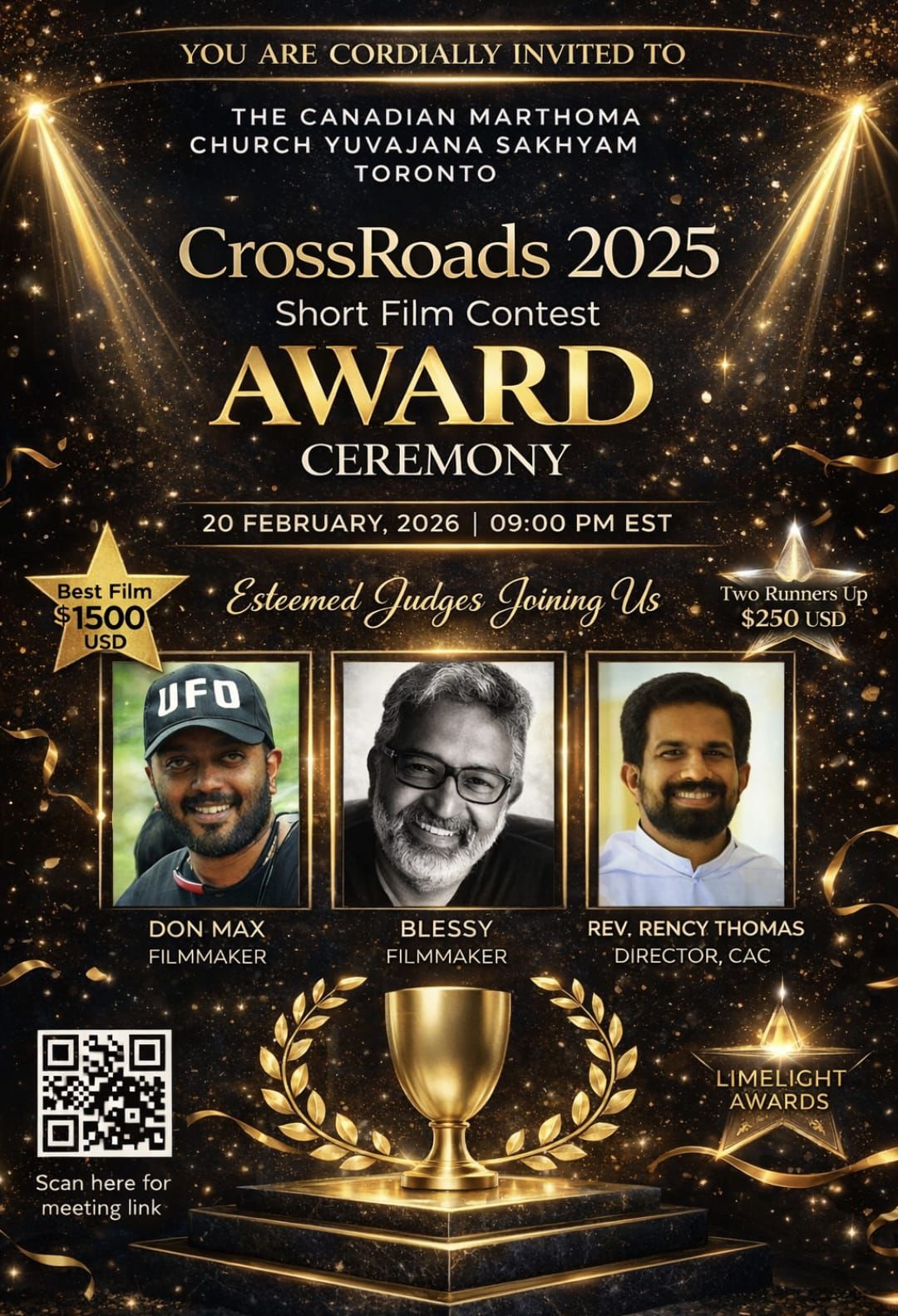 കനേഡിയൻ മാർത്തോമ്മാ യുവജന സഖ്യം സംഘടിപ്പിച്ച ഷോർട്ട് ഫിലിം മത്സരം “CrossRoads” വിജയകരമായി സമാപിച്ചു