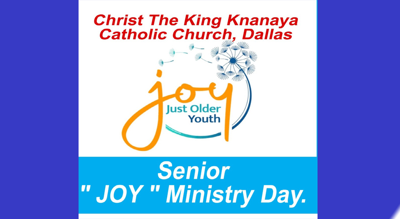 ഡാളസ് ഇടവക സീനിയര്‍ മിനിസ്ട്രി ‘ മുറ്റത്തെ മുല്ല ‘ സംഗമം ഞായറാഴ്ച്ച