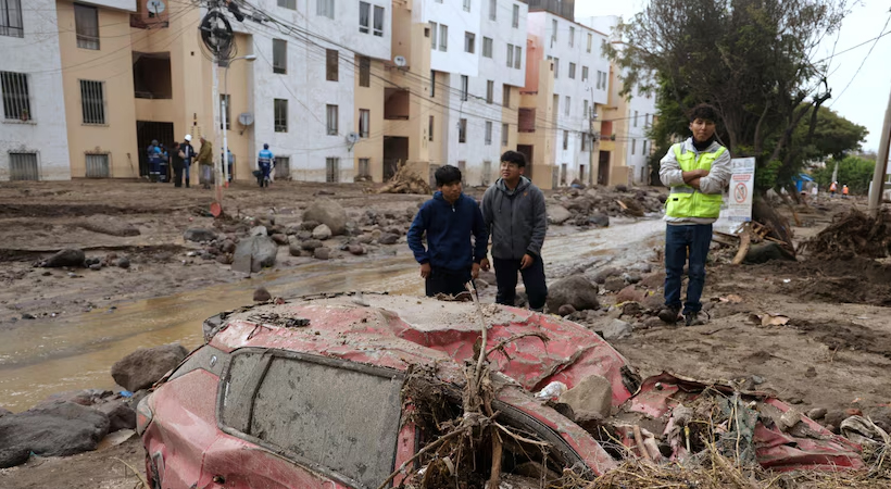 പെറുവില്‍ അിശക്തമായ വെള്ളപ്പൊക്കവും മണ്ണിടിച്ചിലും: 5,500 വീടുകള്‍ തകര്‍ന്നു