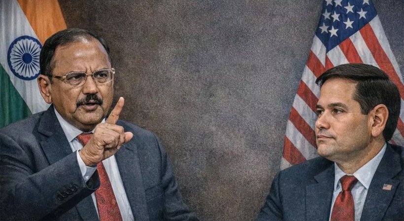 വ്യാപാരകരാറിനായി അനുകൂല സാഹചര്യമില്ലെങ്കില്‍ ട്രംപിന്റെ കാലാവധി കഴിയുന്നതു വരെ കാത്തിരിക്കുമെന്ന അജിത് ഡോവലിന്റെ മു്ന്നറിയിപ്പ് പുറത്തുവിട്ട് ബ്ലൂംബര്‍ഗ്