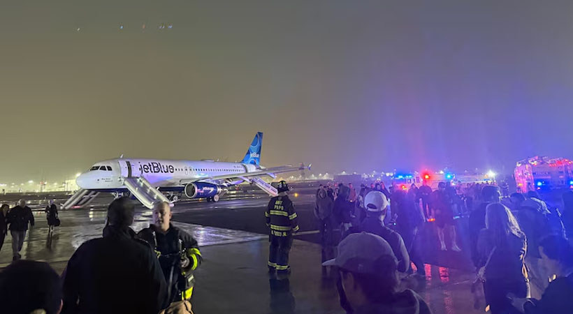 ജറ്റ് ബ്ല്യൂ വിമാനത്തിന്റെ കോക്ക് പിറ്റില്‍ പുക: ന്യൂവാര്‍ക്ക് വിമാനത്താവളത്തില്‍ നിന്നുള്ള സര്‍വീസുകള്‍ താത്കാലികമായി നിര്‍ത്തിവെച്ചു