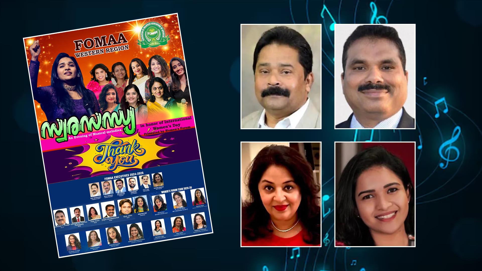 ‘വിമന്‍സ് ഡേ’യില്‍ ഫോമാ വെസ്റ്റേണ്‍ റീജിയന്റെ ‘സ്വരസന്ധ്യ’ വനിതകള്‍ പാടിത്തകര്‍ത്തു