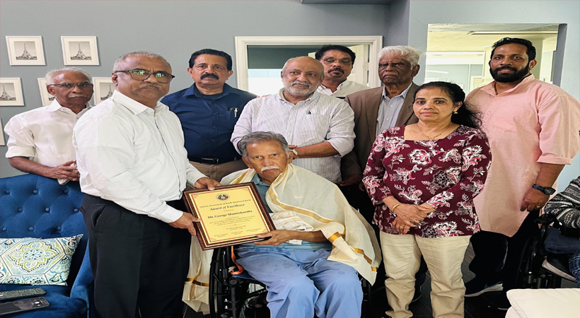 ജോര്‍ജ് മണ്ണിക്കരോറ്റിനെ ലാനയുടെ നേതൃത്വത്തില്‍ ആദരിച്ചു (ലിറ്റററി അസോസിയേഷന്‍ ഓഫ് നോര്‍ത്ത് അമേരിക്ക)