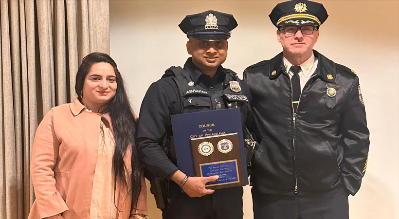 മോഷണവാഹനവുമായി രക്ഷപ്പെട്ട കൗമാരക്കാരനെ പിടികൂടി  ഓഫീസര്‍ ജോജി എബ്രഹാമിന് ‘ഓഫീസര്‍ ഓഫ് ദ മന്ത്’ ബഹുമതി