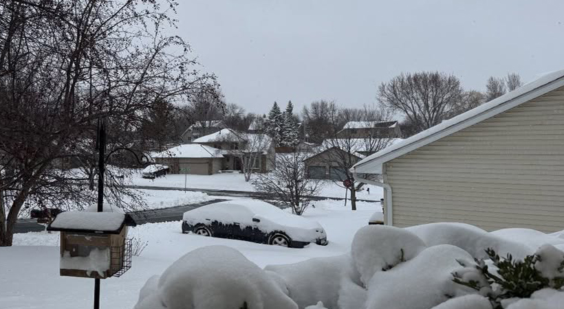 കനത്ത മഞ്ഞുവീഴ്ച്ച: മിനസോട്ടയില്‍ ജാഗ്രതാ നിര്‍ദേശം തുടരുന്നു