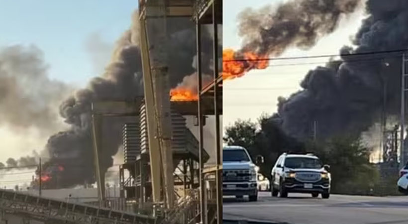 ടെക്‌സാസിലെ വാലെറോ റിഫൈനറിയില്‍ പൊട്ടിത്തെറി; വന്‍ തീപിടിത്തവും കനത്ത പുകയും