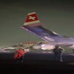 ഡൽഹി വിമാനത്താവളത്തിൽ സ്വിസ് എയർ വിമാനത്തിന് തീപിടിച്ചു; 232 യാത്രക്കാർ തലനാരിഴയ്ക്ക് രക്ഷപ്പെട്ടു