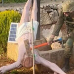 ഇസ്രയേല്‍ സൈനീകന്‍ ലെബനോനില്‍ ക്രിസ്തുവിന്റെ പ്രതിമ തകര്‍ത്തതിനെതിരേ ആഗോള തലത്തില്‍ പ്രതിഷേധം